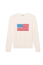 Load image into Gallery viewer, Women&#39;s Ivory American Flag Sweater
